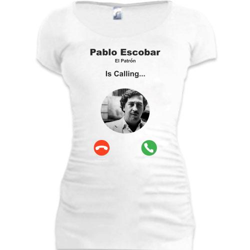 Подовжена футболка Pablo Escobar is calling