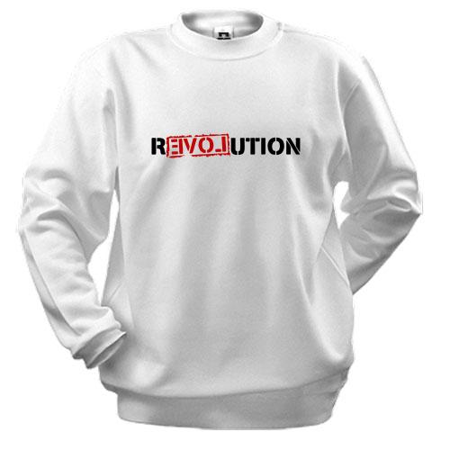 Світшот з написом REVOLUTION LOVE (2)