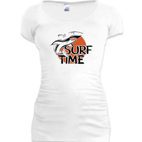 Подовжена футболка SURF TIME