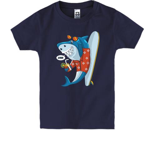 Дитяча футболка Shark Hipster