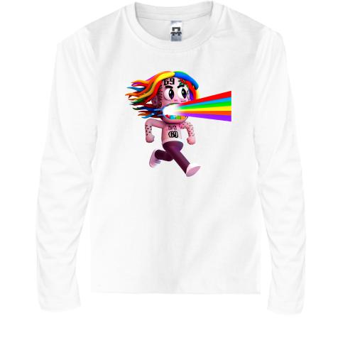 Детская футболка с длинным рукавом Tekashi rainbow