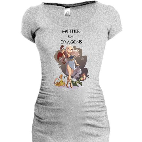 Подовжена футболка Mother of Dragons art