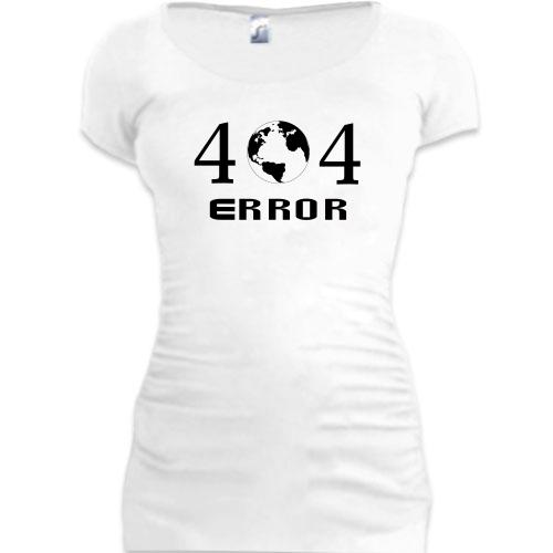 Подовжена футболка 404 ERROR
