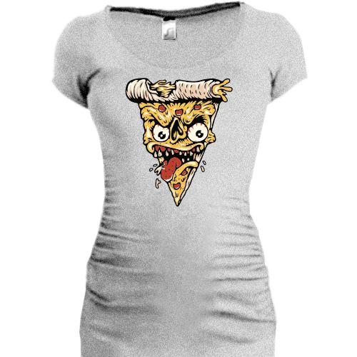 Подовжена футболка Піца-монстр