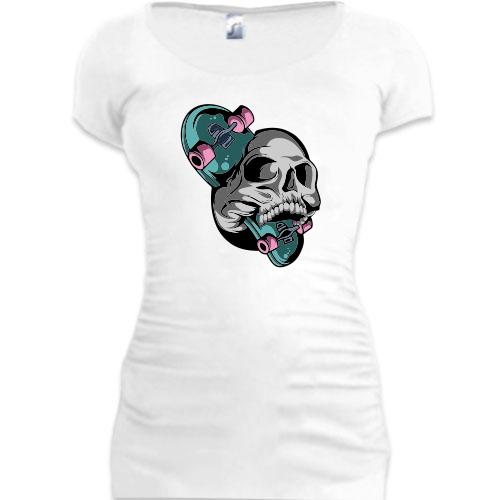 Подовжена футболка Skull Skater