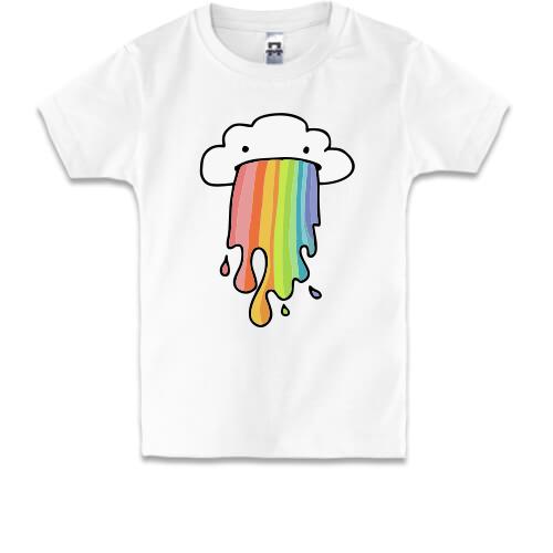Дитяча футболка Rainbow cloud