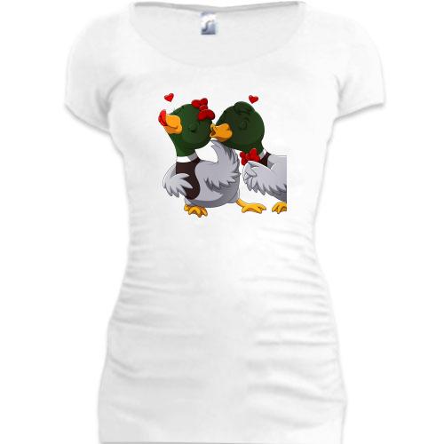 Подовжена футболка Duck couple