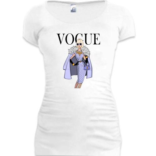 Подовжена футболка VOGUE blonde girl 3
