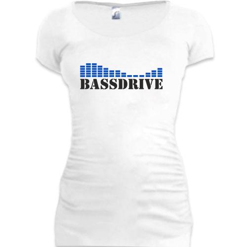 Женская удлиненная футболка Bassdrive
