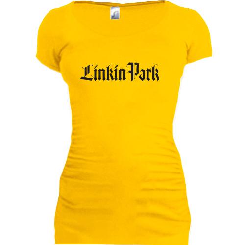 Женская удлиненная футболка Linkin Park (готик)