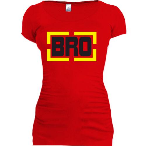 Женская удлиненная футболка BRO
