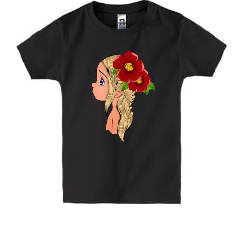 Детская футболка Baby with flowers 2