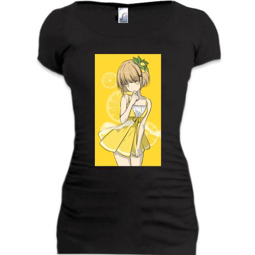 Подовжена футболка Lemon Girl