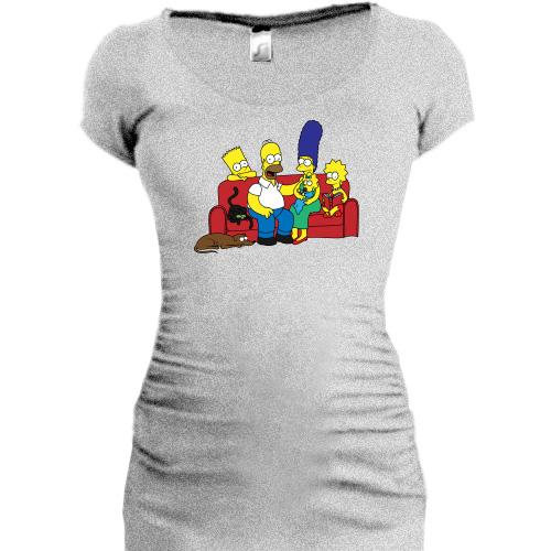 Подовжена футболка Simpsons family