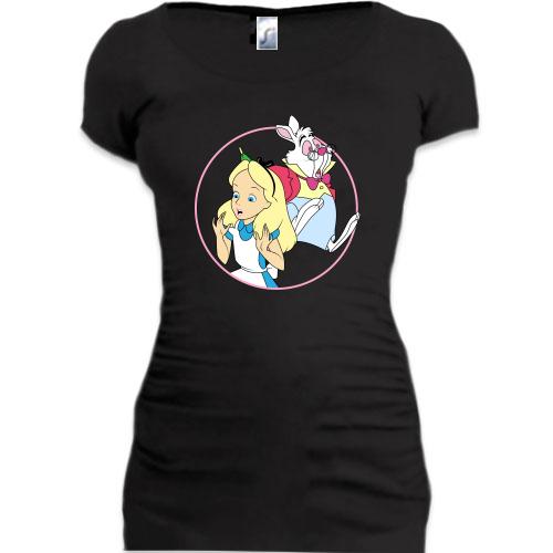 Подовжена футболка Alice and the White Rabbit