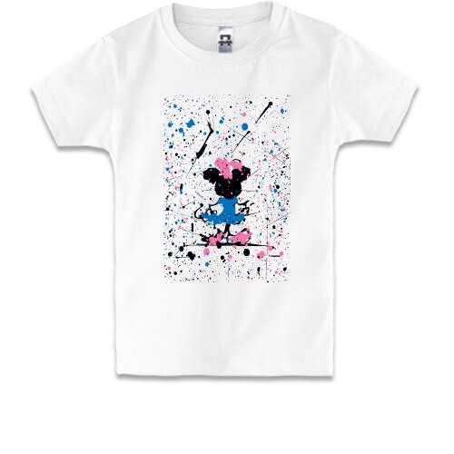 Детская футболка Minnie Mouse paint atr
