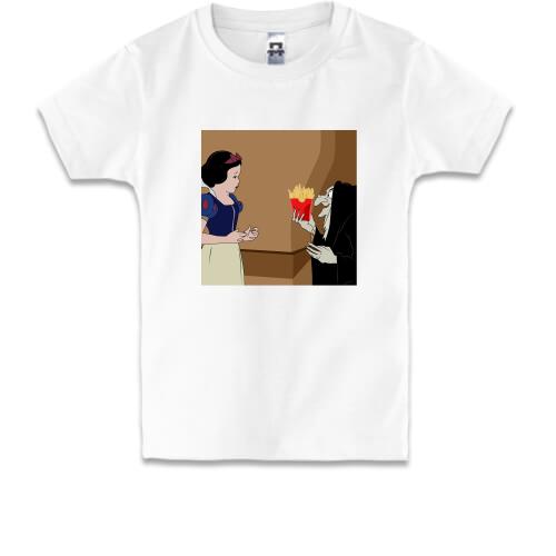 Дитяча футболка Snow White and French fries