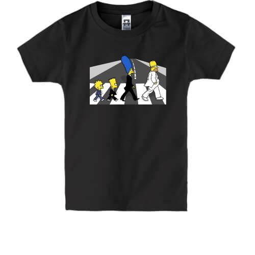 Дитяча футболка Simpsons black and white