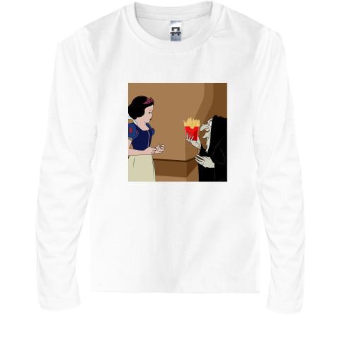 Детская футболка с длинным рукавом Snow White and French fries