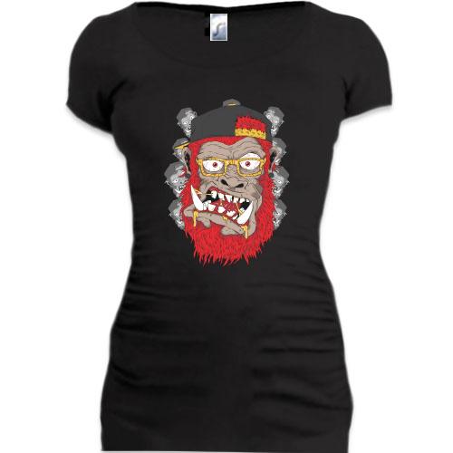 Подовжена футболка Gorilla with red beard