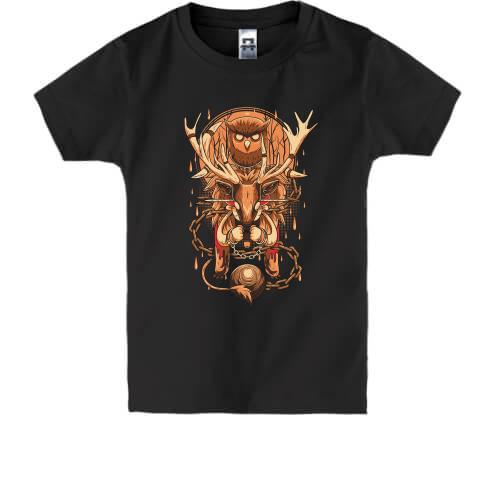 Дитяча футболка Owl and deer