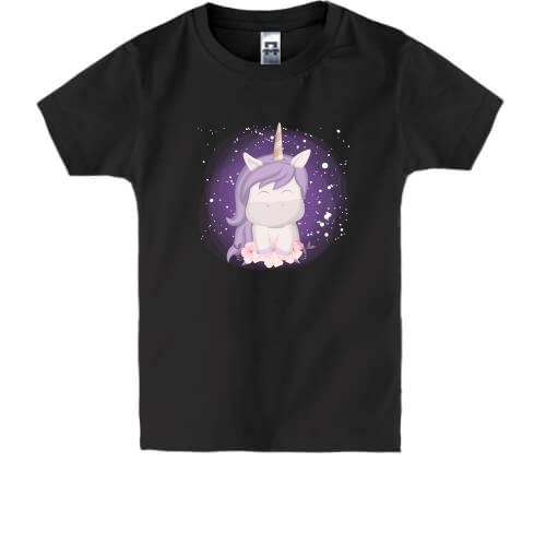 Детская футболка Baby unicorn purple