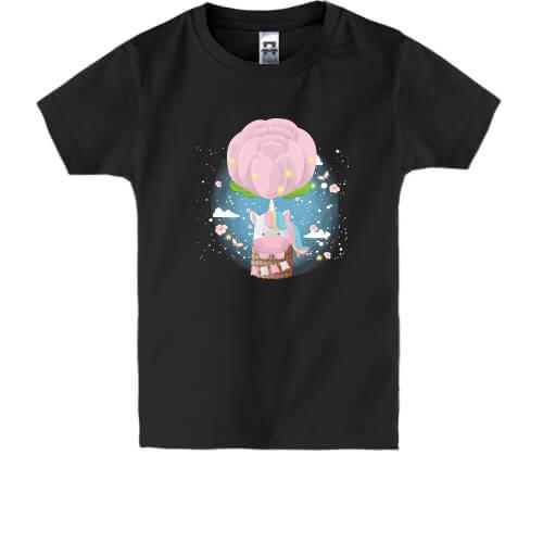 Детская футболка Balloon baby unicorn