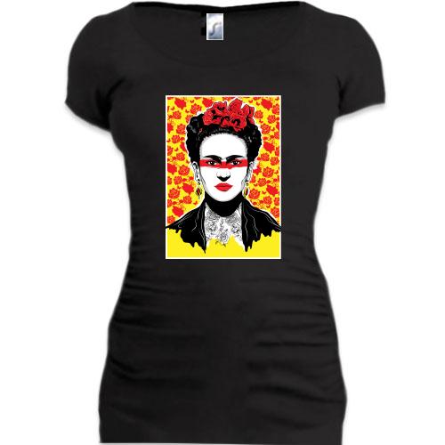 Подовжена футболка Frida Kahlo art