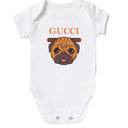Детское боди Gucci dog