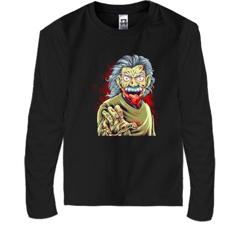 Детская футболка с длинным рукавом Albert Einstein zombie