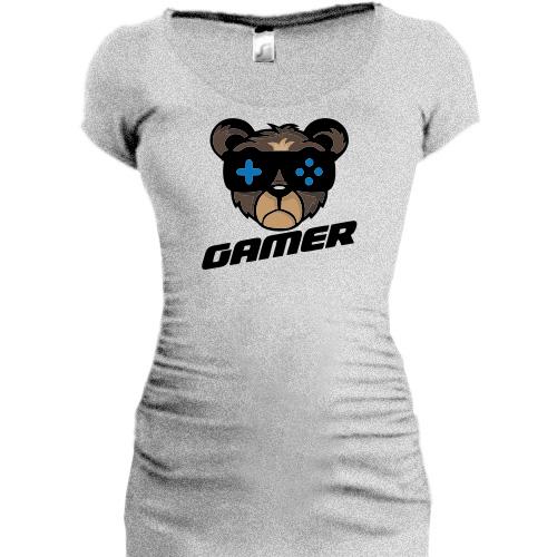 Подовжена футболка Bear gamer