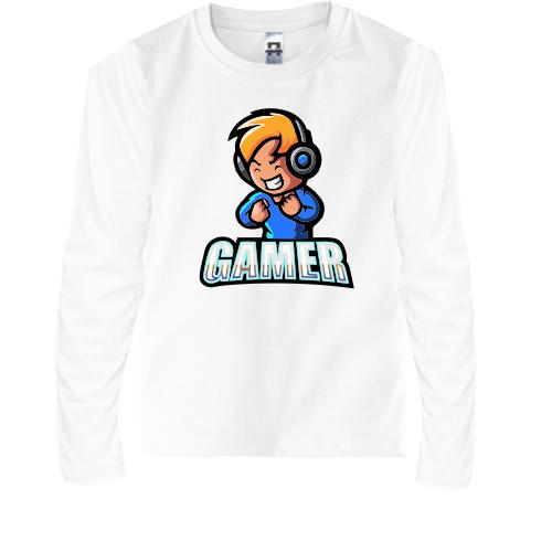 Детская футболка с длинным рукавом Gamer.