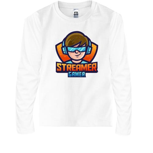 Детская футболка с длинным рукавом Streamer gamer