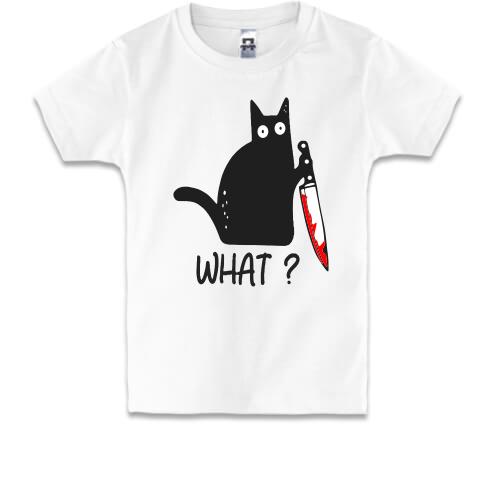 Дитяча футболка What cat