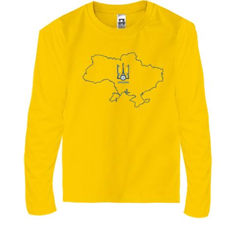 Детская футболка с длинным рукавом Cборная Украины 2020-2021