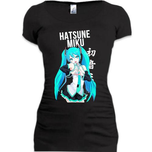 Подовжена футболка Hatsune Miku