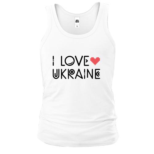 Чоловіча майка I Love Ukraine (2)