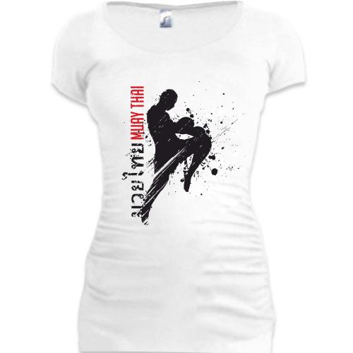 Женская удлиненная футболка spot Muay Thai