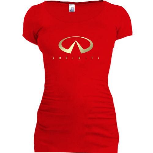 Женская удлиненная футболка Infiniti