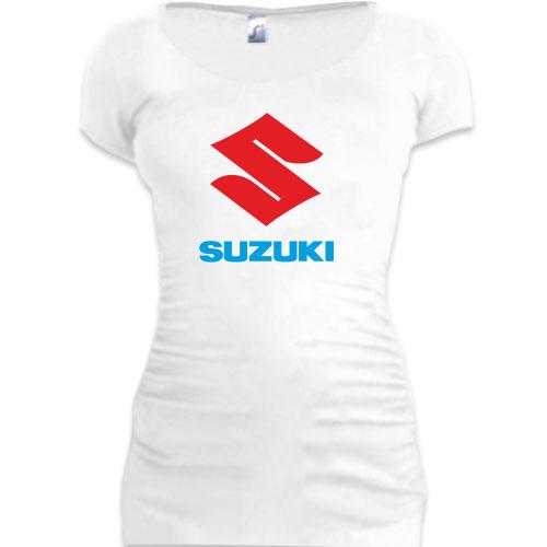 Женская удлиненная футболка SUZUKI