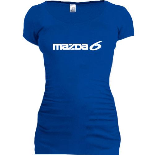 Женская удлиненная футболка Mazda 6