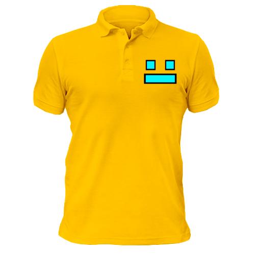 Чоловіча футболка-поло «Geometry Dash Smile»