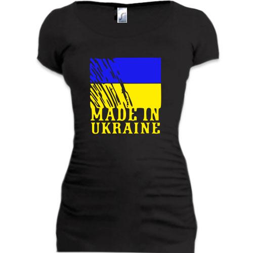 Подовжена футболка Made in Ukraine (з прапором)