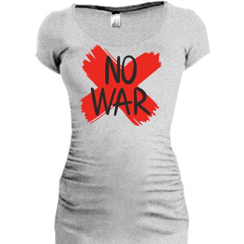 Подовжена футболка No War (2)
