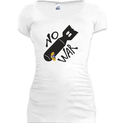 Подовжена футболка No War (3)