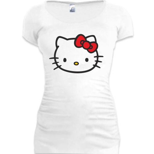 Женская удлиненная футболка Hello Kitty!