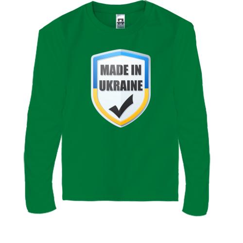 Детская футболка с длинным рукавом Made in Ukraine (UA)