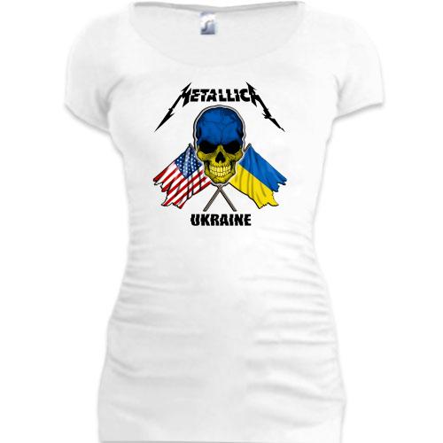 Подовжена футболка Metallica Ukraine