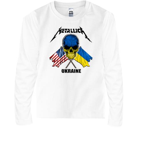 Детская футболка с длинным рукавом Metallica Ukraine