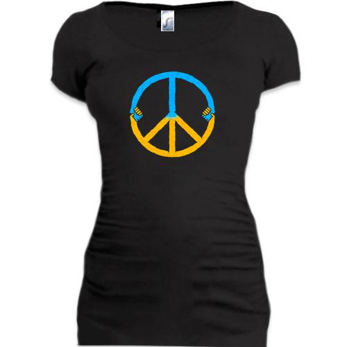 Подовжена футболка Peace Ukraine